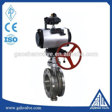 stainless steel pneumatic butterfly valve
